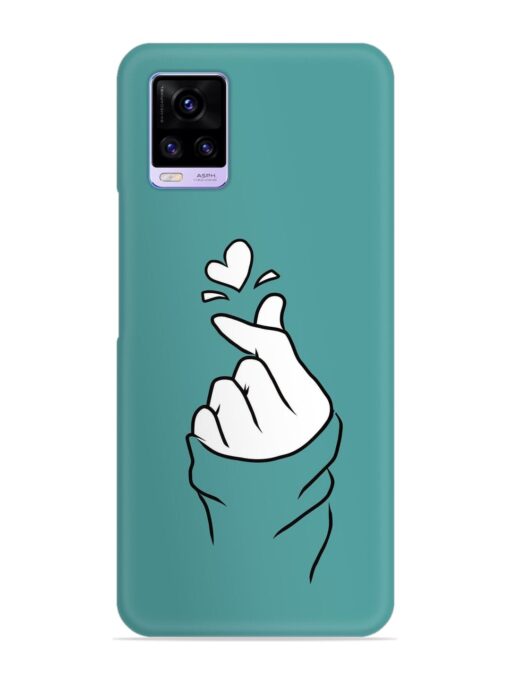 Korean Heart Sign Art Snap Case for Vivo V20 Zapvi