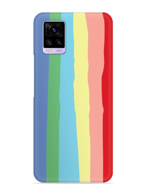 Rainbow Premium Shade Snap Case for Vivo V20 Zapvi