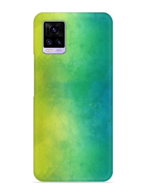 Yellow Green Gradient Snap Case for Vivo V20 Zapvi