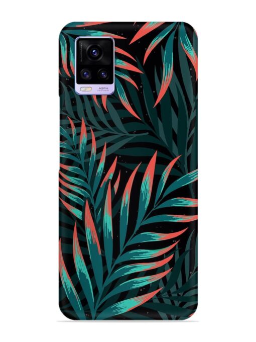 Green Leaf Art Snap Case for Vivo V20 Zapvi