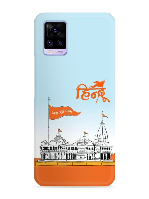 Ram Mandir Hindu Snap Case for Vivo V20 Zapvi