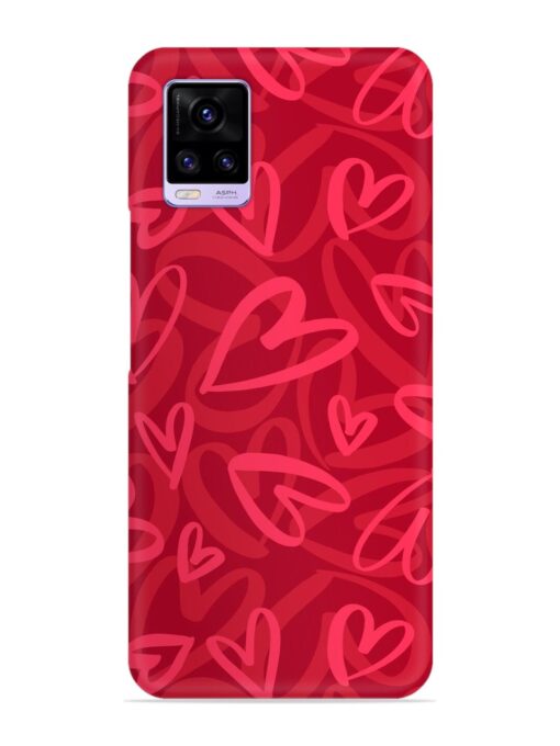 Seamless Romantic Pattern Snap Case for Vivo V20 Zapvi