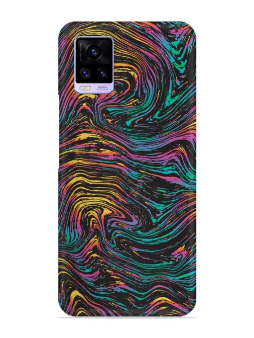 Abstract Liquid Colors Snap Case for Vivo V20 Zapvi