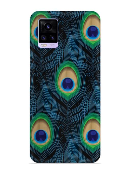 Seamless Pattern Peacock Snap Case for Vivo V20 Zapvi