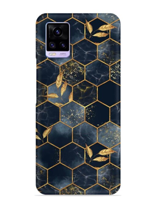 Marble Hexagon Seamless Snap Case for Vivo V20 Zapvi