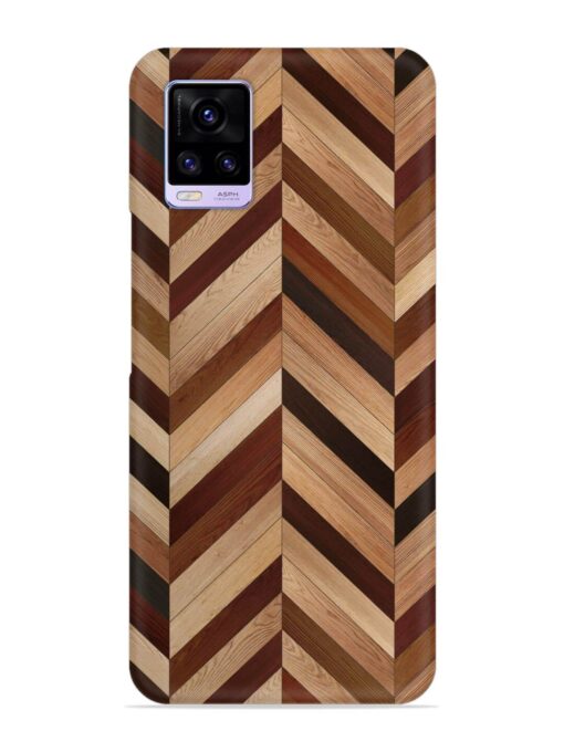 Seamless Wood Parquet Snap Case for Vivo V20 Zapvi