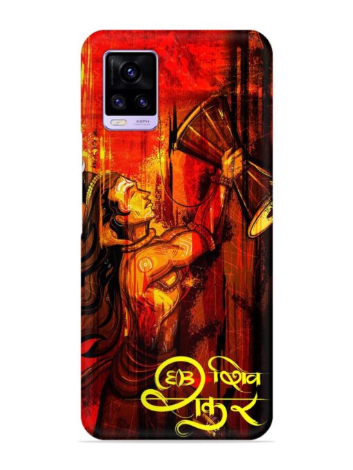 Illustration Lord Shiva Snap Case for Vivo V20 Zapvi