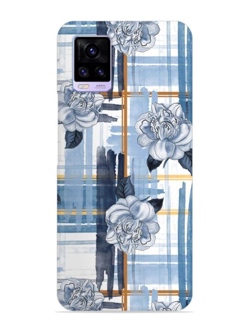 Watercolor Pattern Rose Snap Case for Vivo V20 Zapvi