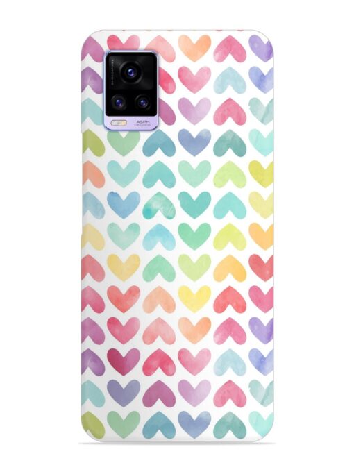 Seamless Colorful Watercolor Snap Case for Vivo V20 Zapvi