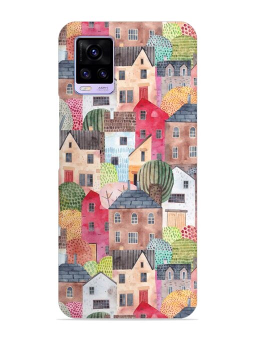 Abstract Seamless Pattern Snap Case for Vivo V20 Zapvi