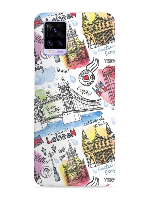 Vector London Landmark Snap Case for Vivo V20 Zapvi