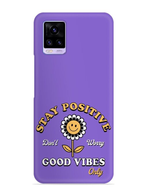 Retro Positive Flower Snap Case for Vivo V20 Zapvi