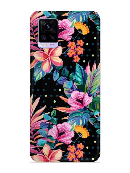 Seamless Floral Pattern Snap Case for Vivo V20 Zapvi