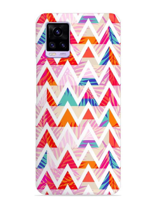 Abstract Triangle Background Snap Case for Vivo V20 Zapvi