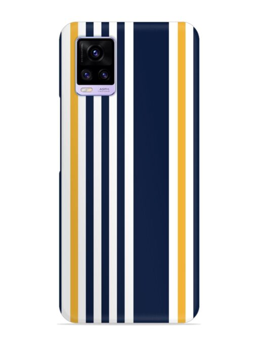 Seamless Stripe Pattern Snap Case for Vivo V20 Zapvi