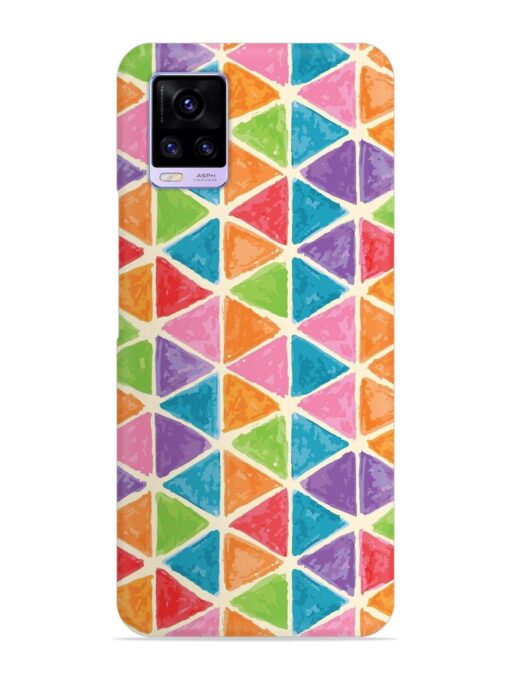 Seamless Colorful Isometric Snap Case for Vivo V20 Zapvi