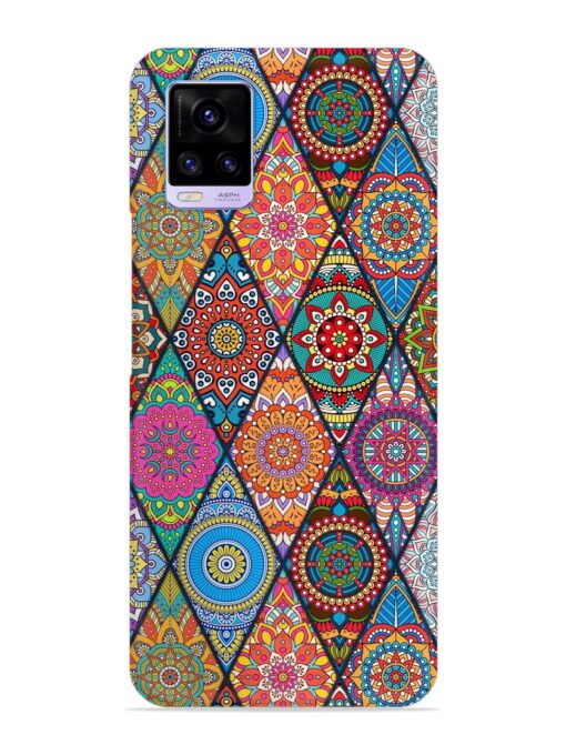 Seamless Tile Pattern Snap Case for Vivo V20 Zapvi