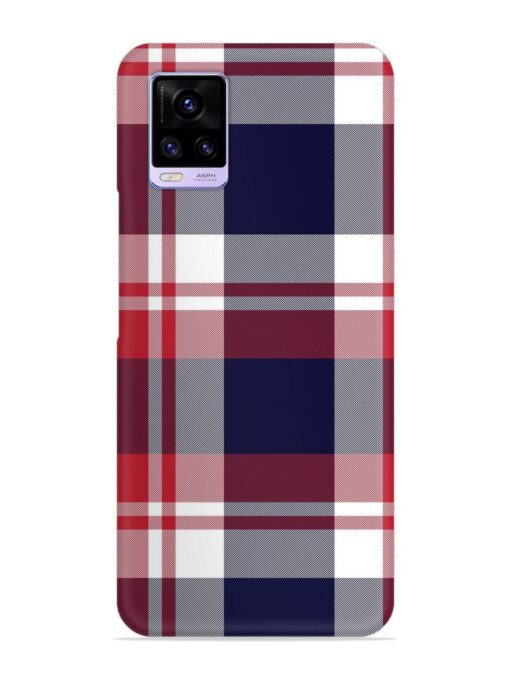 Classic Plaid Tartan Snap Case for Vivo V20 Zapvi