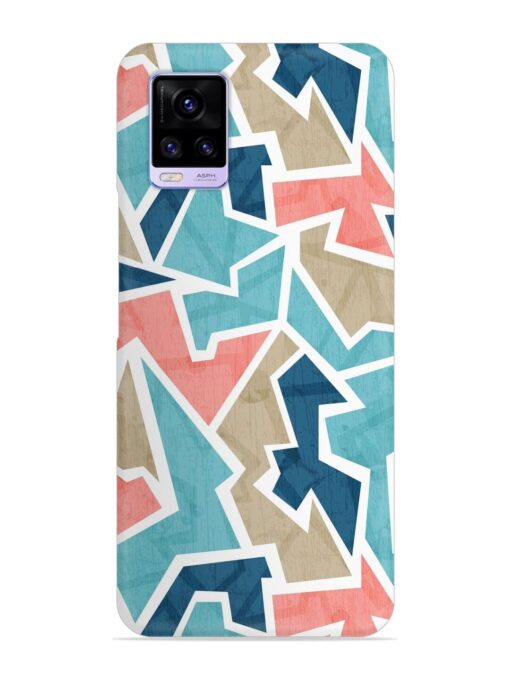 Vintage Geometric Triangle Snap Case for Vivo V20 Zapvi