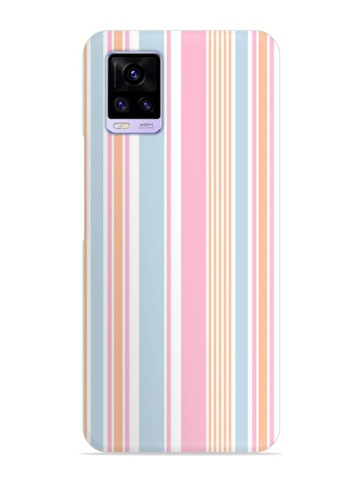 Stripe Seamless Pattern Snap Case for Vivo V20 Zapvi