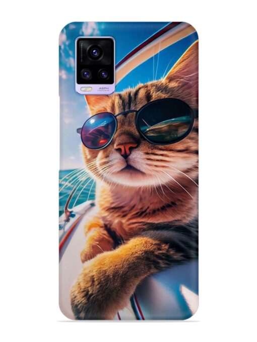 Cat In Style Snap Case for Vivo V20 Zapvi