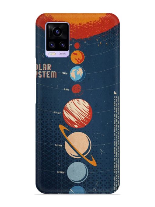 Solar System Vector Snap Case for Vivo V20 Zapvi