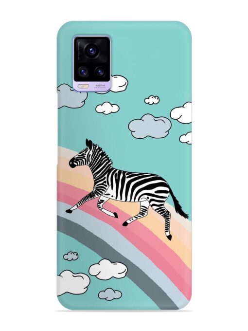 Running Zebra Snap Case for Vivo V20 Zapvi