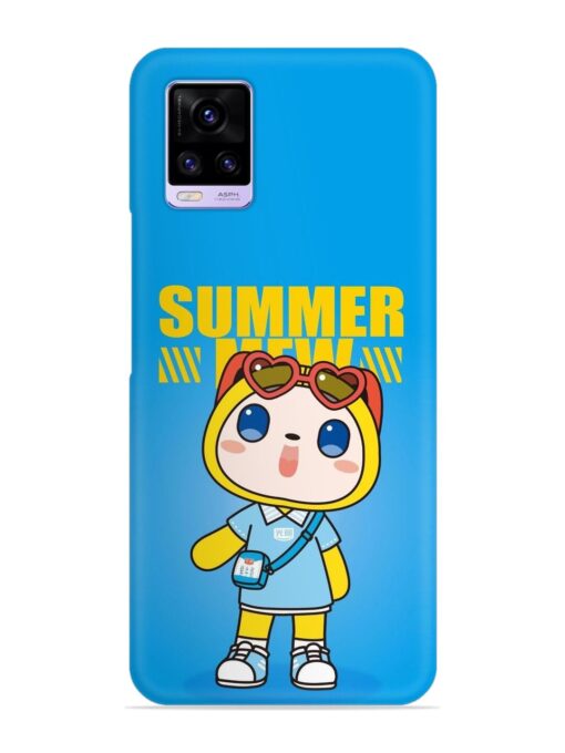 Summer Mew Cartoon Snap Case for Vivo V20 Zapvi