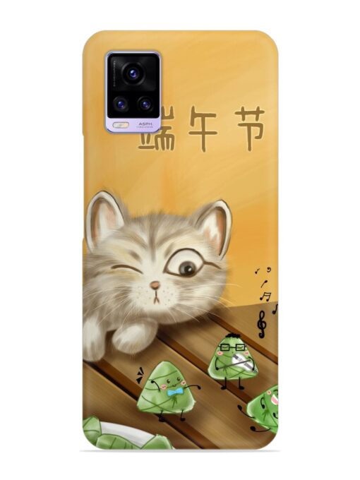 Cat Scorpion Dancing Snap Case for Vivo V20 Zapvi