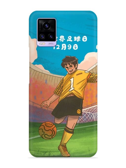 Soccer Kick Snap Case for Vivo V20 Zapvi