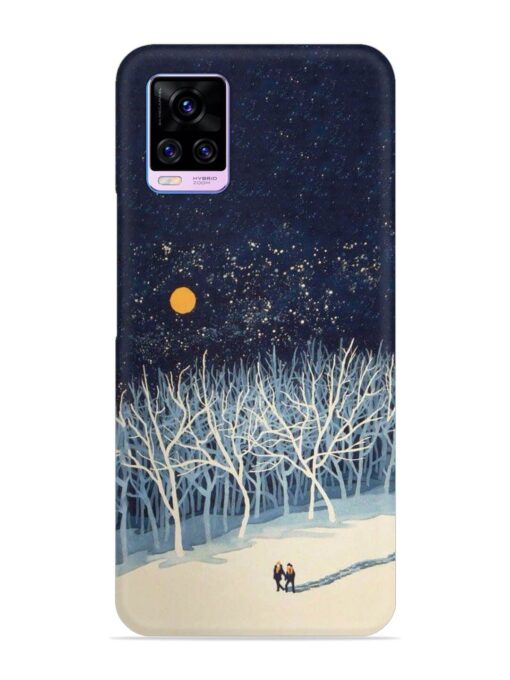 Full Moon Snowshoe Tour Snap Case for Vivo V20 Pro Zapvi