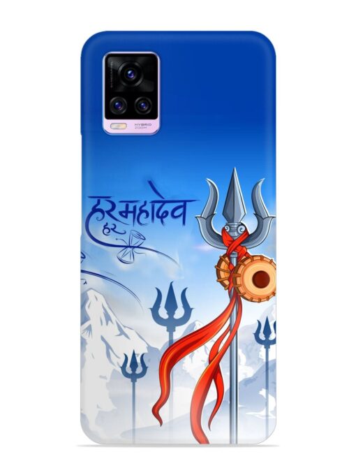 Har Har Mahadev Trishul Snap Case for Vivo V20 Pro Zapvi