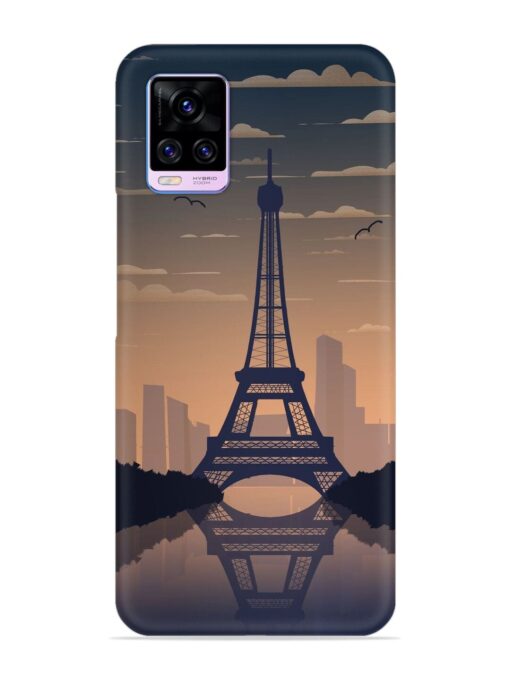 France Paris Eiffel Tower Gradient Snap Case for Vivo V20 Pro Zapvi