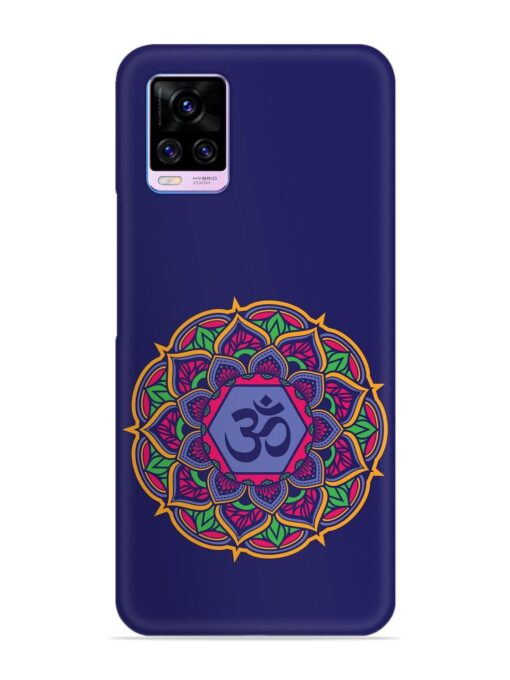 Om Mandala Art Blue Snap Case for Vivo V20 Pro Zapvi