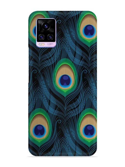 Seamless Pattern Peacock Snap Case for Vivo V20 Pro Zapvi