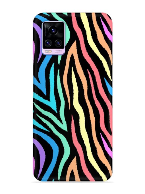 Colorful Abstract Zebra Snap Case for Vivo V20 Pro Zapvi