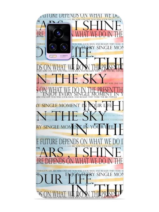 Seamless Slogans Pattern Snap Case for Vivo V20 Pro Zapvi