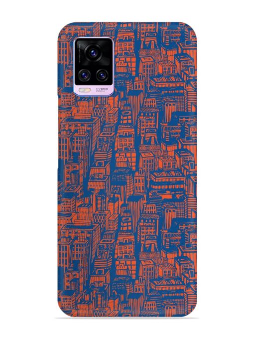 Hand Drawn Seamless Snap Case for Vivo V20 Pro Zapvi