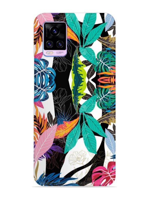 Floral Pattern Bright Snap Case for Vivo V20 Pro Zapvi