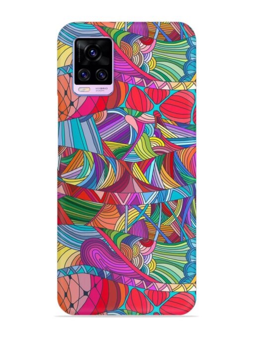 Seamless Patterns Hand Drawn Snap Case for Vivo V20 Pro Zapvi