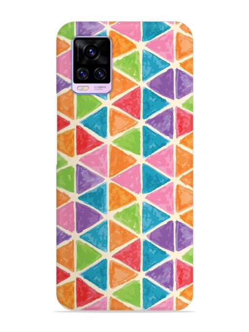 Seamless Colorful Isometric Snap Case for Vivo V20 Pro Zapvi