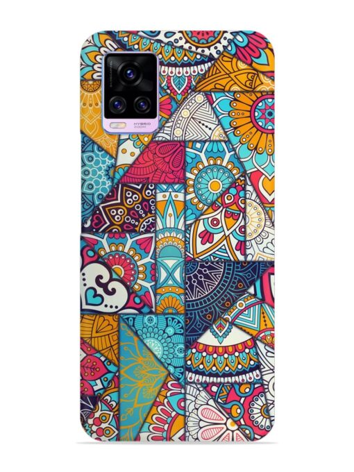 Patchwork Pattern Vintage Snap Case for Vivo V20 Pro Zapvi