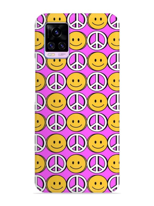 Smiley Face Peace Snap Case for Vivo V20 Pro Zapvi