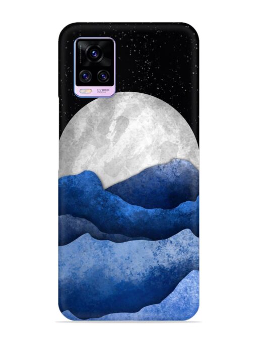 Full Moon Mountain Vector Snap Case for Vivo V20 Pro Zapvi