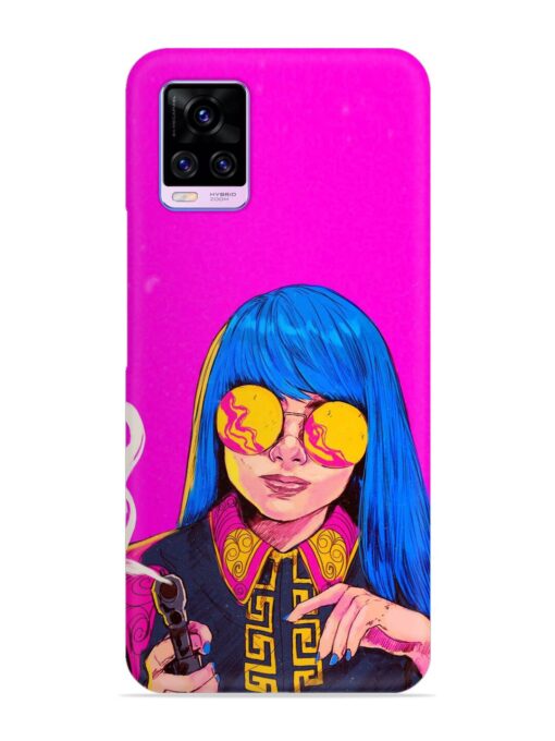 Aesthetic Anime Girl Snap Case for Vivo V20 Pro Zapvi