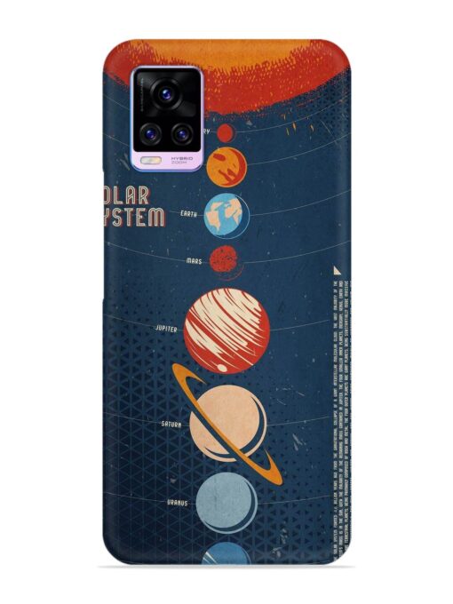 Solar System Vector Snap Case for Vivo V20 Pro Zapvi