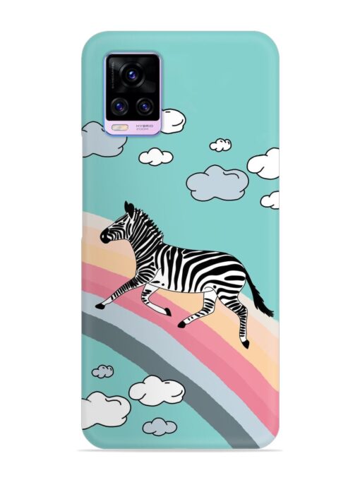 Running Zebra Snap Case for Vivo V20 Pro Zapvi