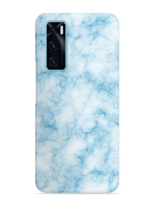 Blue White Natural Marble Snap Case for Vivo V20 Se Zapvi