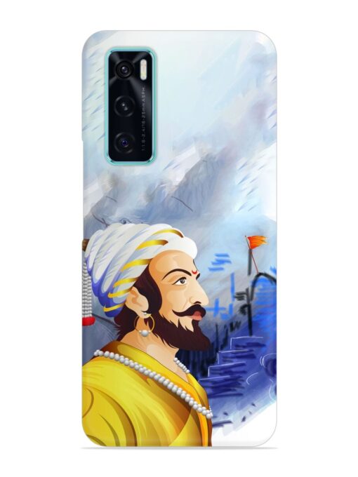 Shivaji Maharaj Color Paint Art Snap Case for Vivo V20 Se Zapvi