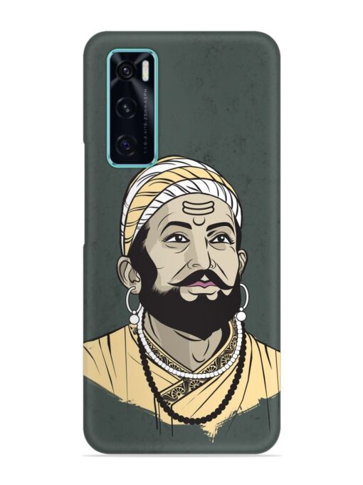 Shivaji Maharaj Vector Art Snap Case for Vivo V20 Se Zapvi